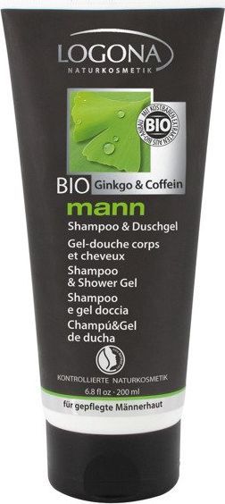 Logona mann Szampon i żel pod prysznic z bio-miłorzębem i bio-kofeiną uniwersalny 1
