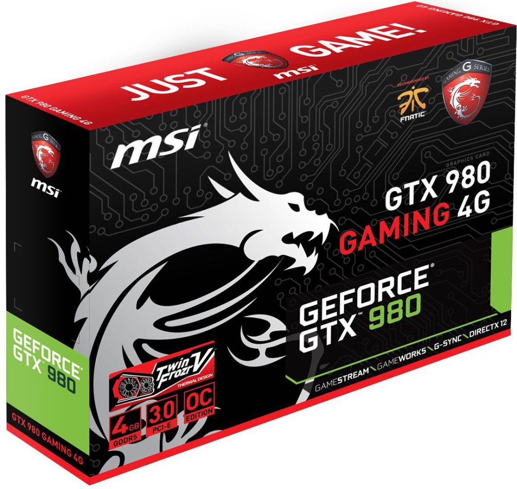 MSI GeForce GTX 980 4GB GDDR5 (256 Bit), DVI, HDMI, 3xDP