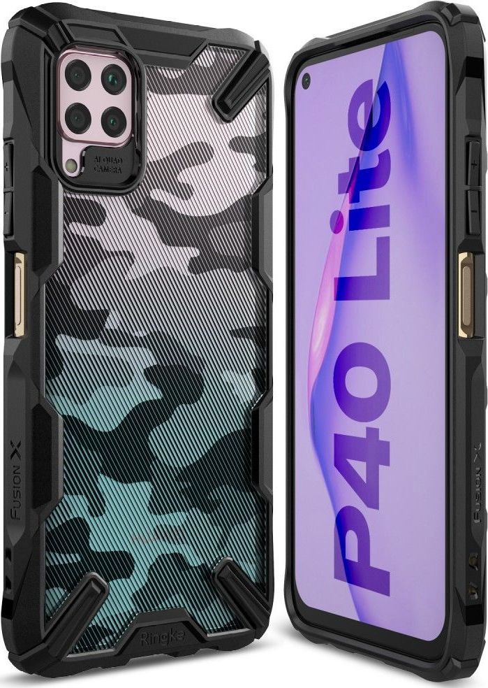 Ringke Fusion X P40 Lite Camo Black 1