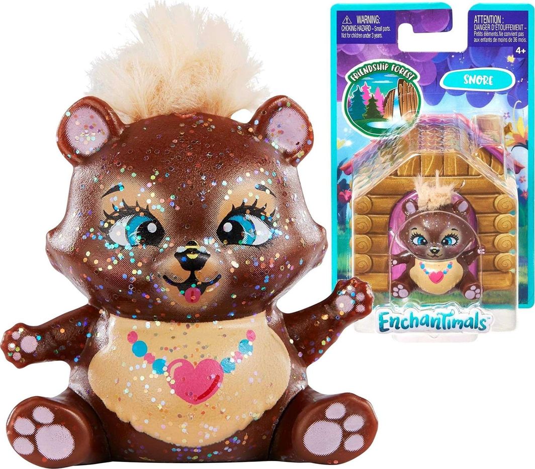 Figurka Mattel Enchantimals Miś Snore (GLH39) 1