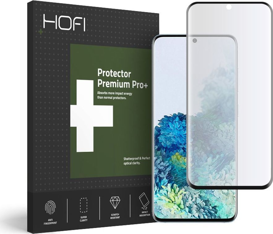 Hofi Glass SZKŁO HYBRYDOWE HOFI ULTRAFLEX GLASS GALAXY S20 BLACK 1
