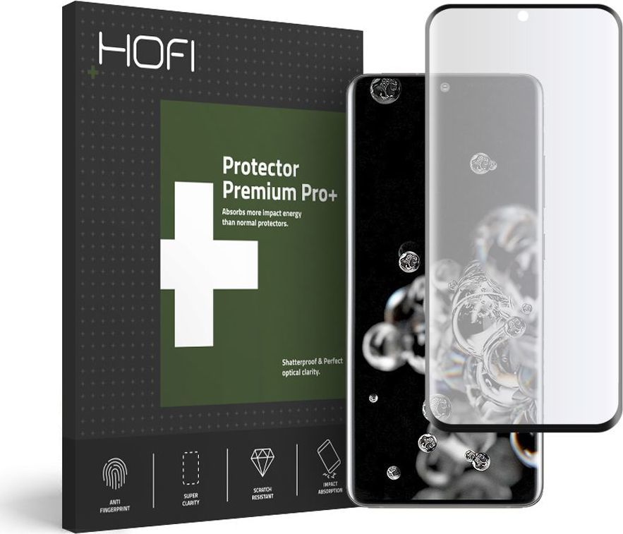 Hofi Glass SZKŁO HYBRYDOWE HOFI ULTRAFLEX GLASS GALAXY S20 ULTRA BLACK 1
