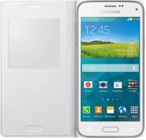 Samsung S View Cover Galaxy S5 Mini shimmery WHITE (EF-CG800BHEGWW) 1
