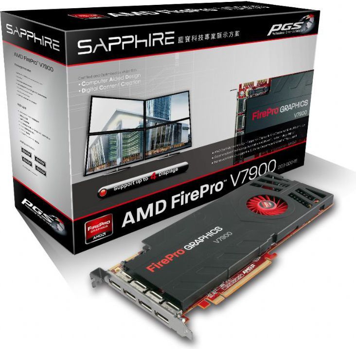 Karta graficzna Sapphire FirePro V7900 2GB GDDR5 (256 Bit) 4xDP, BOX  (31004-22-40A) ID produktu: 667989