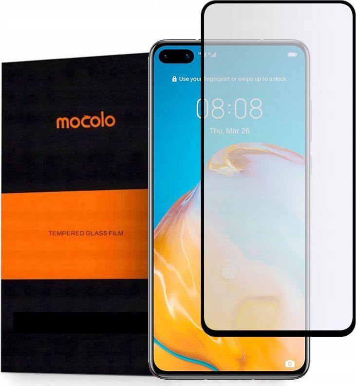 Mocolo SZKŁO HARTOWANE MOCOLO TG+FULL GLUE HUAWEI P40 BLACK 1
