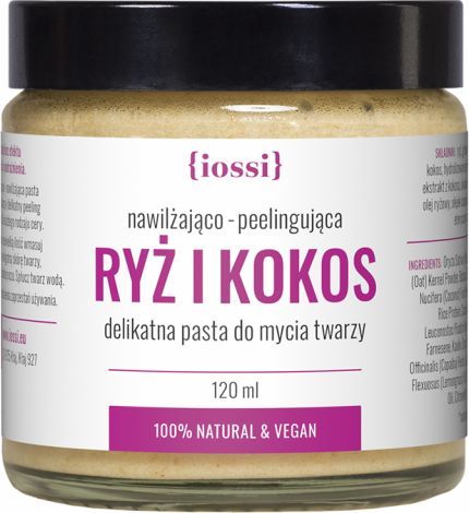 Iossi Delikatna pasta do mycia twarzy nawilżająco-peelingująca 120 ml 1