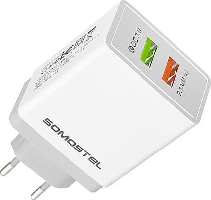 Ładowarka Somostel SMS-A17 2x USB-A 3.1 A (SMS-A17 TYP-C 3.1A+2.1A) 1