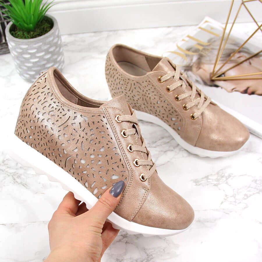 Jezzi Buty damskie JEZ239A beżowe r. 40 - Morele