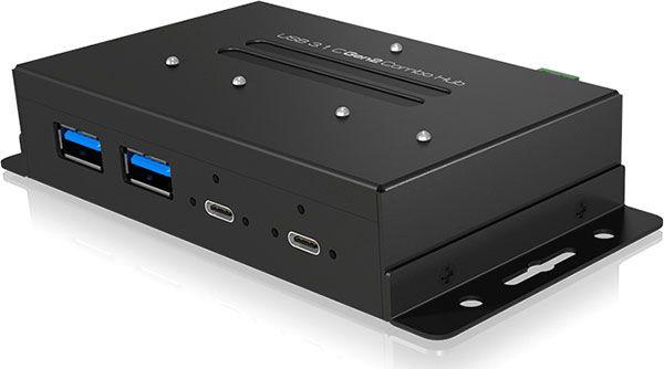 HUB USB Icy Box 4-portowy USB 3.1 Type-C Czarny (IB-HUB1477-C31) 1