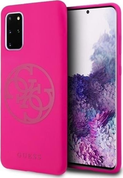 Guess Guess GUHCS67LS4GFU S20+ G985 fuksja/fuchsia hard case Silicone 4G Tone On Tone 1