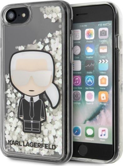 Karl Lagerfeld Karl Lagerfeld KLHCI8GLGIRKL iPhone 7/8 SE 2020 hardcase Ikonik Glitter Glow in the dark 1