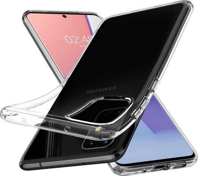 Spigen Etui Spigen Liquid Crystal do Galaxy S20 Plus Crystal Clear + 2x Folia Neo uniwersalny 1