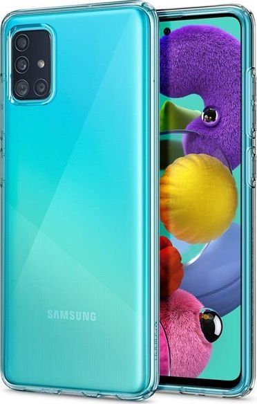 Spigen Etui Spigen Liquid Crystal do Samsung Galaxy A51 Crystal Clear + Szkło 3mk uniwersalny 1