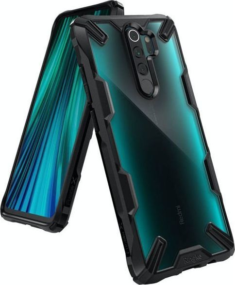 Ringke Etui Ringke Fusion X do Xiaomi Redmi Note 8 Pro Black + Szkło 3mk uniwersalny 1
