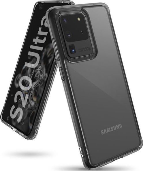 Ringke Etui Ringke Fusion do Samsung Galaxy S20 Ultra Smoke Black + 2x Folia Ringke uniwersalny 1