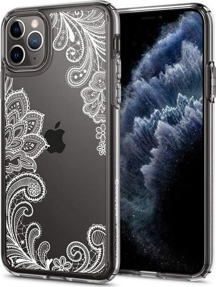 Spigen Etui Spigen Ciel do Apple iPhone 11 Pro Cecile White Mandala + Szkło Alogy uniwersalny 1