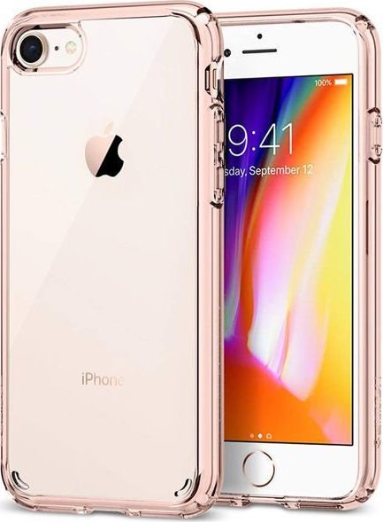 Spigen Etui Spigen Ultra Hybrid 2 Apple iPhone 7/8 Rose Crystal + Szkło alogy uniwersalny 1
