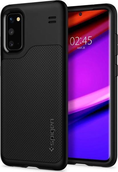 Spigen Etui Spigen Hybrid NX do Samsung Galaxy S20 Black + 2x Folia Neo uniwersalny 1