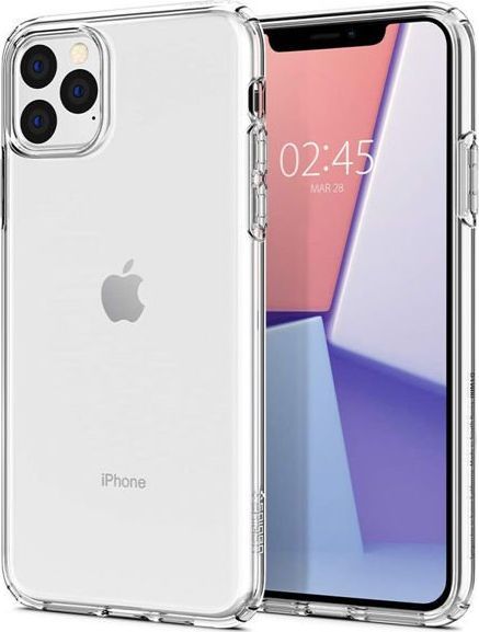 Spigen Etui Spigen Liquid Crystal do Apple iPhone 11 Pro Crystal Clear + Szkło 3mk uniwersalny 1