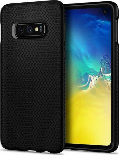 Spigen Etui Spigen Liquid Air do Samsung Galaxy S10e Matte Black + Folia ochronna Alogy uniwersalny 1