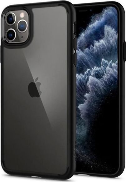Spigen Etui Spigen Ultra Hybrid do Apple iPhone 11 Pro Matte Black + szkło uniwersalny 1