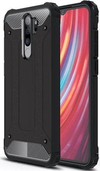 Alogy Etui Alogy Hard Armor do Xiaomi Redmi Note 8 Pro czarne + Szkło Alogy uniwersalny 1
