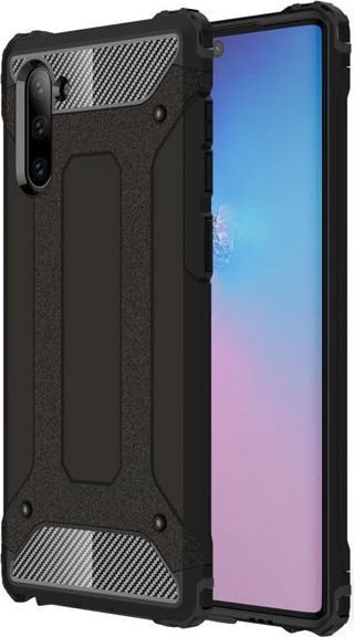 Alogy Etui Alogy Hard Armor do Samsung Galaxy Note 10 czarne + Folia ochronna Alogy uniwersalny 1