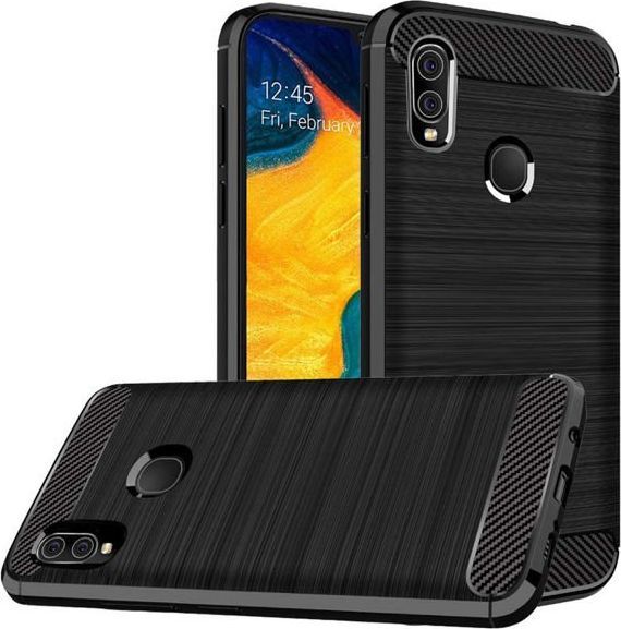 Alogy Etui Alogy Rugged Armor do Samsung Galaxy A30 czarne + Szkło uniwersalny 1