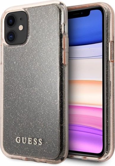 Guess Guess GUHCN61PCGLPI iPhone 11 różowy/pink hard case Glitter 1