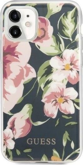 Guess Guess GUHCN61IMLFL03 iPhone 11 granatowy/navy N°3 Flower Collection 1