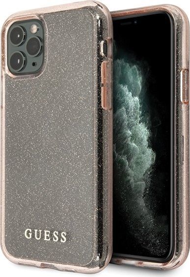 Guess Guess GUHCN58PCGLPI iPhone 11 Pro różowy/pink hard case Glitter 1