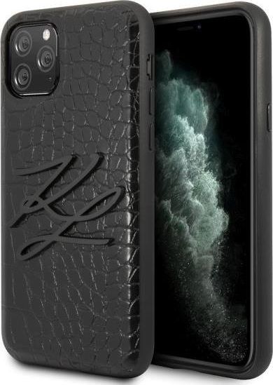 Karl Lagerfeld Karl Lagerfeld KLHCN58CRKBK iPhone 11 Pro hardcase czarny/black Croco 1