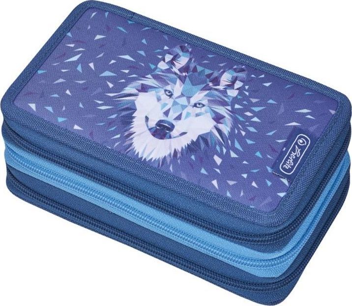 Piórnik Herlitz Piórnik B.W. potrójny Etui Wild Animal Wolf 1