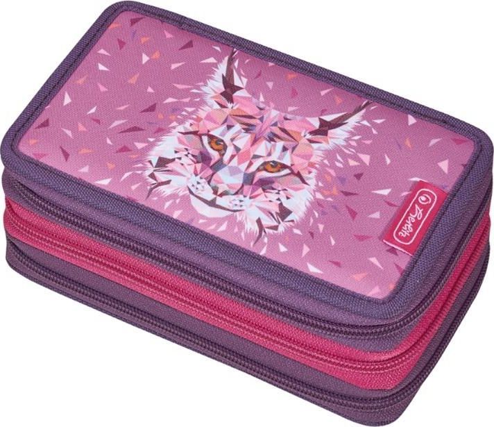 Piórnik Herlitz Piórnik B.W. potrójny Etui Wild Animal Lynx 1