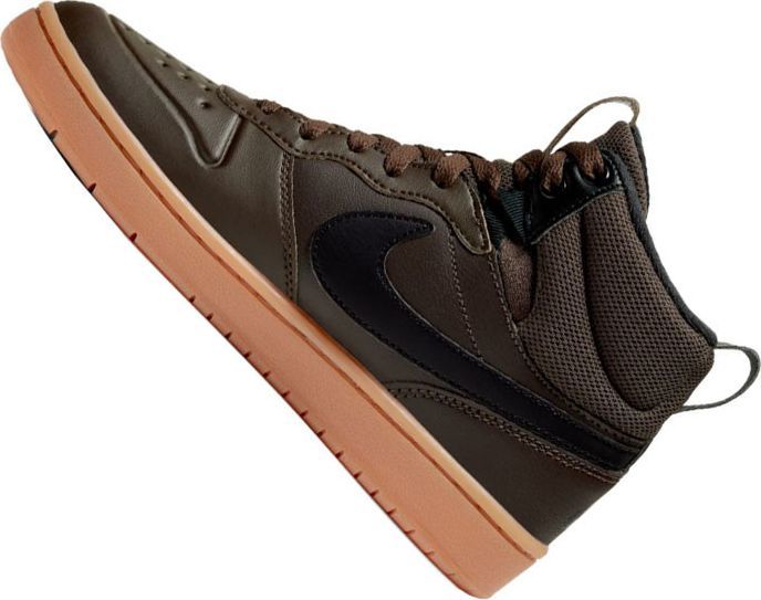 Nike Î Î±Î¹Î´Î¹ÎºÎ¬ Sneakers High Court Borough Mid 2 Boot GS Baroque Brown / Black BQ5440-200 | Skroutz.gr