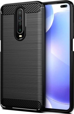 Carbon Case Etui do Xiaomi Redmi K30 Czarne 1
