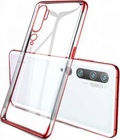 Clear Color żelowe Etui Xiaomi Mi Note 10 Czerwone 1