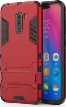 Etui Pancerne Rugged Armor Xiaomi Pocophone Czerwone 1