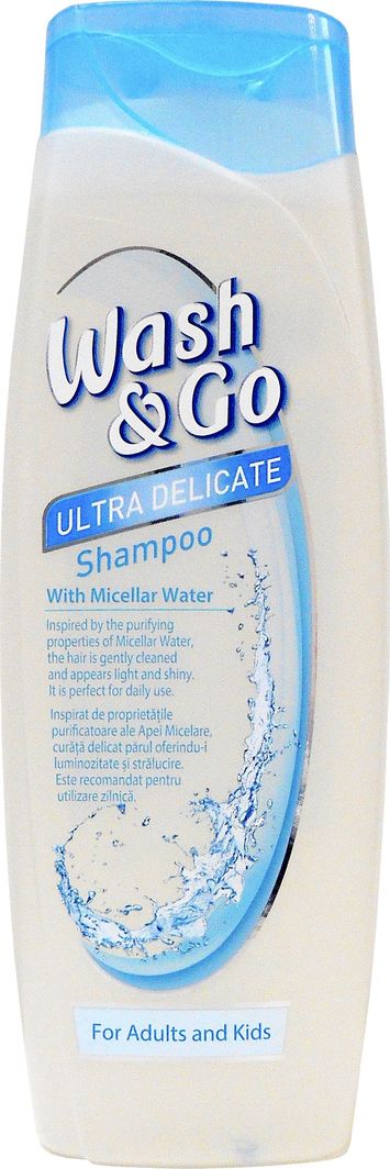 Wash & Go Šampūnas su miceliniu vandeniu WASH&GO 400ml 1