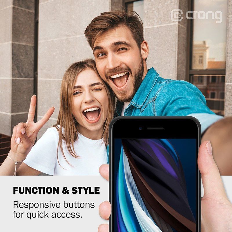 Crong Crong Color Cover - Etui iPhone SE 2020 / 8 / 7 (piaskowy róż) uniwersalny 1