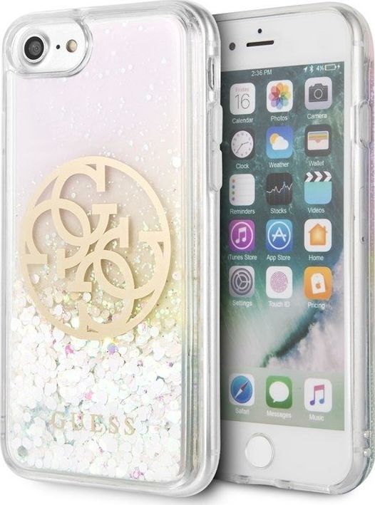 Guess Guess Gradient Liquid Glitter Circle Logo - Etui iPhone SE 2020 / 8 / 7 uniwersalny 1