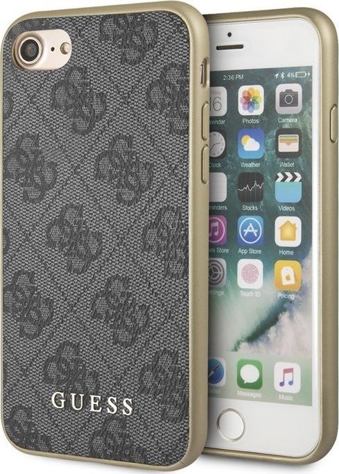 Guess Guess 4G Charms Collection - Etui iPhone SE 2020 / 8 / 7 (szary) uniwersalny 1