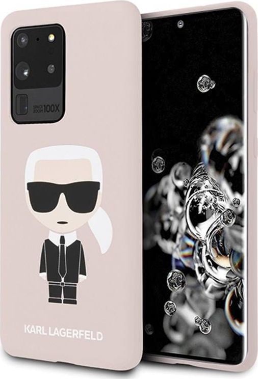 Karl Lagerfeld Karl Lagerfeld Fullbody Silicone Iconic - Etui Samsung Galaxy S20 Ultra (Pink) uniwersalny 1