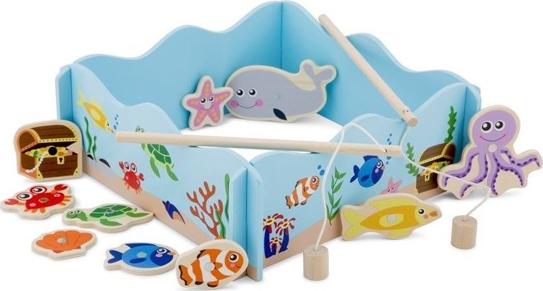 New Classic Toys New Classic Toys - Drewniana gra wędkarska uniwersalny 1