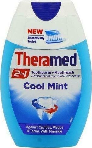 Theramed Aktywna pasta do zębów 12h + płyn do płukania ust Cool Mint 75ml 1