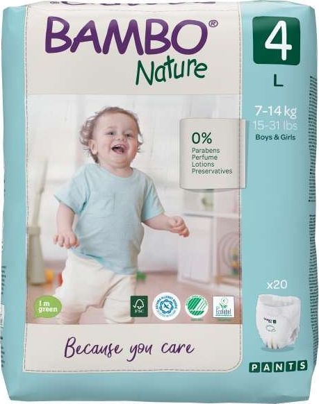 Bambo Pieluszki Nature 4, 7-14 kg, 20 szt. 1