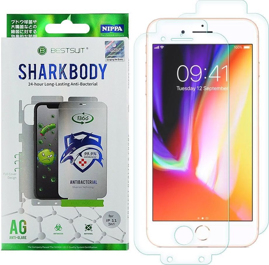 Hurtel Shark Full Body Film antybakteryjna samoregenerująca się folia ochronna na cały telefon (przód + tył) iPhone 8 Plus / iPhone 7 Plus 1