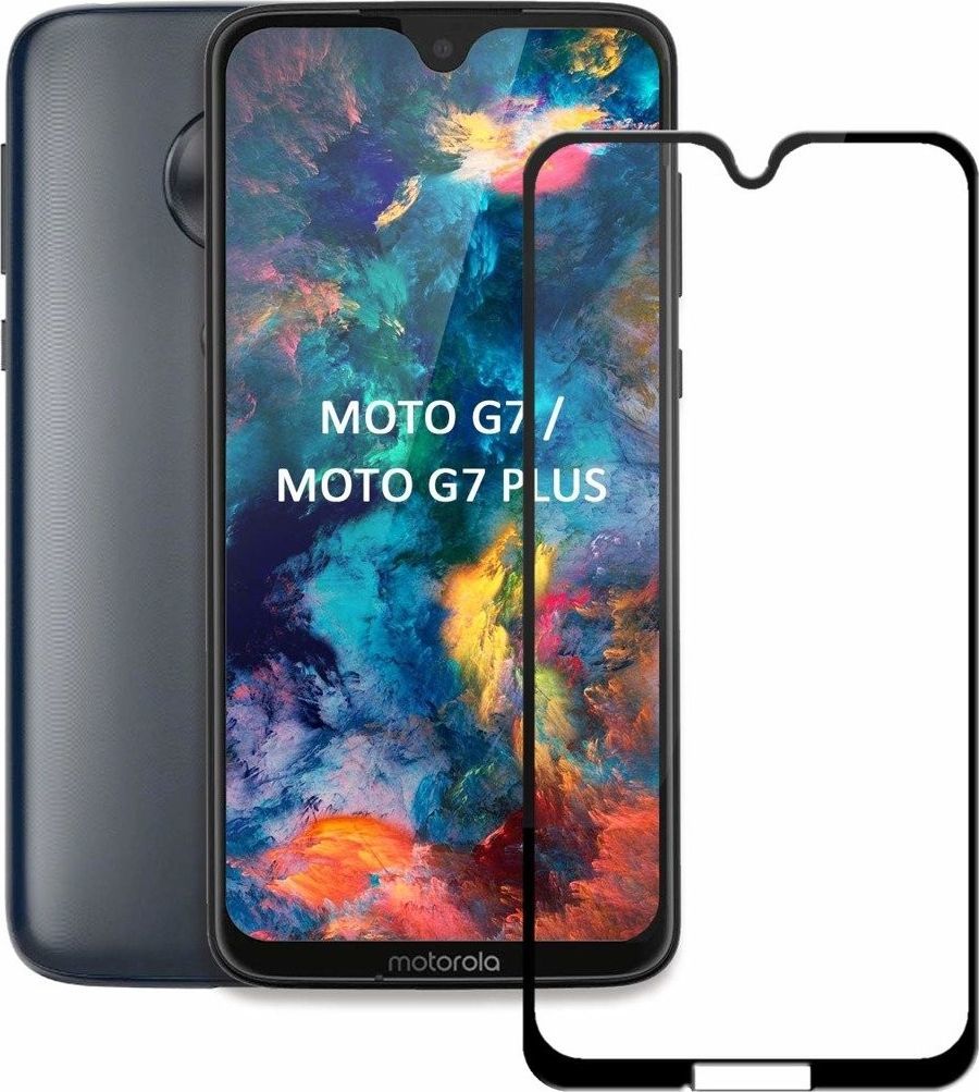 Szkło hartowane 5D MOTOROLA MOTO G7 czarne 1