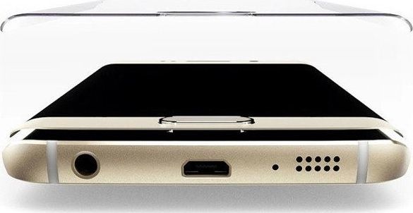 Szkło hartowane Gięte Samsung S6 EDGE białe 1