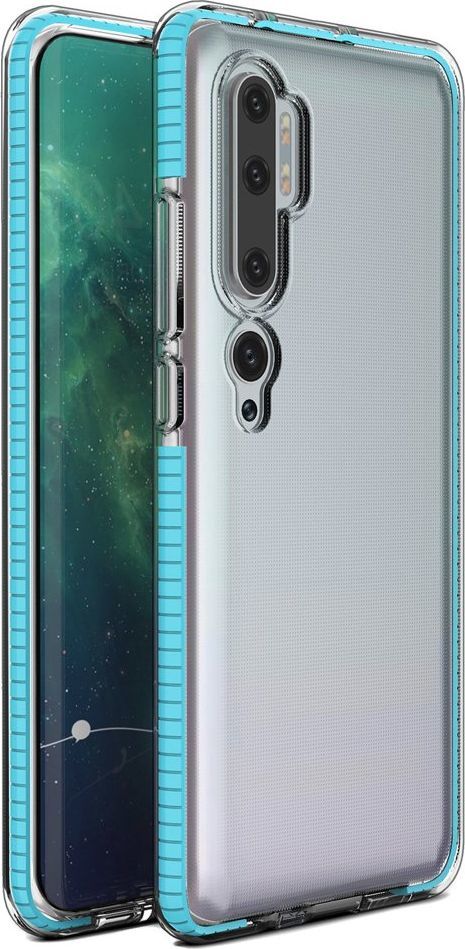 Hurtel Spring Case pokrowiec żelowe etui z kolorową ramką do Xiaomi Mi Note 10 / Mi Note 10 Pro / Mi CC9 Pro jasnoniebieski 1